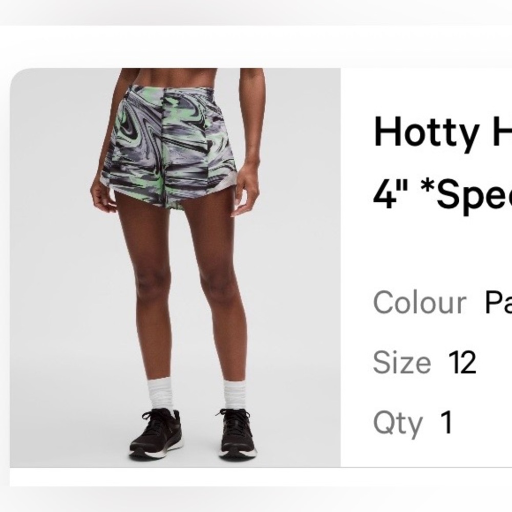 lululemon athletica Hotty Hot Women's Marble Print Athletic Shorts - Lined